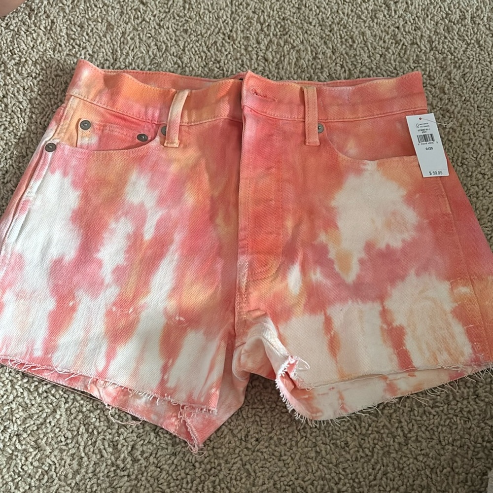 GAP JEAN SHORTS TIE DYE